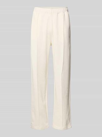 Champion Sweatpants mit L&auml;ngsn&auml;hten und Label-Stitching in Offwhite, Gr&ouml;&szlig;e XXL