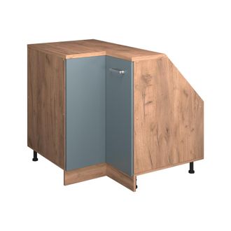 Vicco Armario Para Techo Inclinado Armario De Esquina Rion, Gris Azulado, 75.6 X 81.6 Cm Con 1 Puerta, Carcasa Del Armario 60 Cm De Profundidad, Vicco
