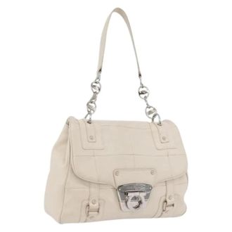 Ferragamo Pre-owned Shoulder Bags, female, White, Size: ONE SIZE Pre-owned Shoulder Bag