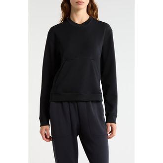 Swannies Margaret Performance Sweatshirt in Black at Nordstrom, Size Xx-Large