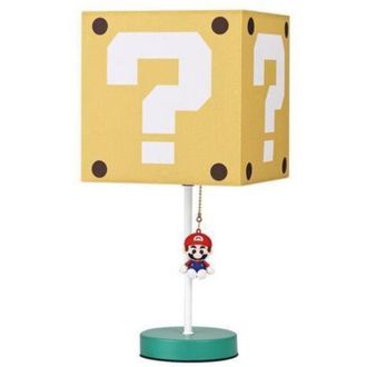 OEM L&aacute;mpara Con El Icono De Super Mario, Luz De Noche Cuadrada Para Mesita De Noche Con Forma De Signo De Interrogaci&oacute;n
