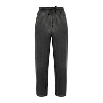 Off-white Sweatpants, male, Gray, Size: 2XL Wide-leg sweatpants