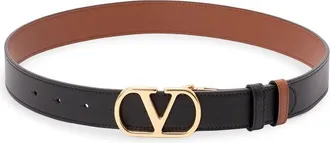 Valentino Garavani Vlogo Signature Buckle Belt