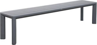 Sweeek 4-seater aluminium garden bench, anthracite, 200 x 40 x 45 cm - Madison sweeek