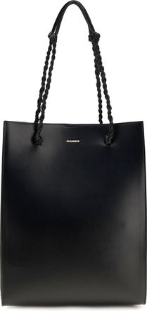 Jil Sander Womens Shoulder Bag Black Calf Leather