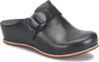 Kork-ease Kori Platform Wedge Mule in Black Leather at Nordstrom, Size 11