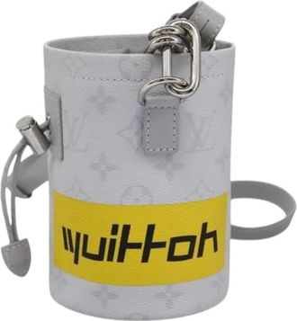 Louis Vuitton Pre-owned Bucket Bags, female, Gray, Size: ONE SIZE Pre-owned Canvas louis-vuitton-bags