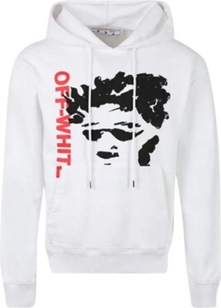 Off-white Face Arrow Slim Fit White Hoodie