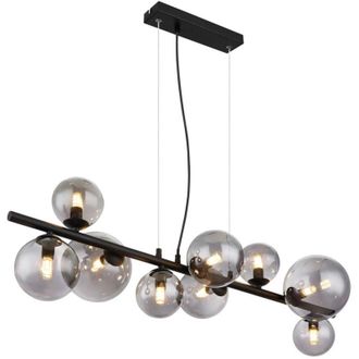 Globo Lighting L&aacute;mpara Colgante - Riha - Negro - Vidrio - Gran L&aacute;mpara