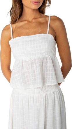 Roxy Pierside Texture Flouncy Camisole in Cocont Mlk at Nordstrom, Size X-Small