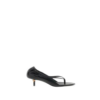 Jacquemus Heeled Mules, female, Black, Size: 10 US Low Sandals