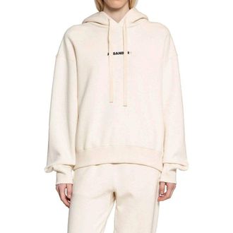 Jil Sander Womens White Cotton Sweatshirt Clothing
