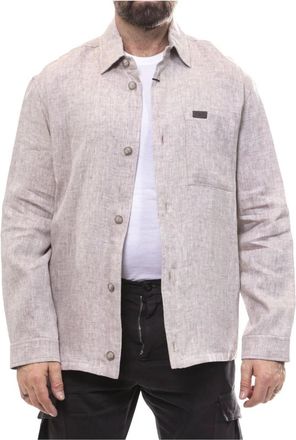 Fay Hombre, Camisas, Beige, Talla: M