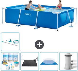 Intex Piscina Con Estructura Rectangular - 300x200x75 Cm - 7-piezas S20833