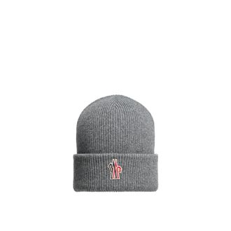 Moncler Moncler Wool Beanie, Men, Grey, Size: One Size