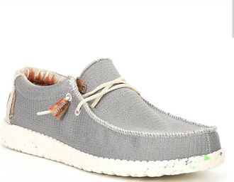 Hey Dude Mens Wally Eco Shoe In Cobblestone