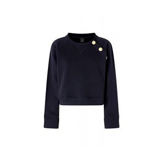 Pinko Pinko, Dames, Sweatshirts & Hoodies, Blauw, Maat: XL