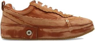Loewe Sneakers, male, Brown, Size: 8 US Calfskin Platform Sneakers with Chunky Sole