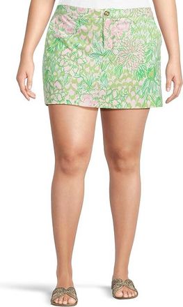 Lilly Pulitzer Colette Knit Skort Womens Skort Fauna Green Lime Feeling Good : 16, Nylon/Rayon/Spandex