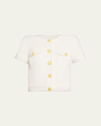 L'agence Nawa Short-Sleeve Shirt Jacket