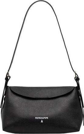 Patrizia Pepe Never Schoudertas - Dames - Schoudertassen - Zwart - ONE Size - Leer - Tassen