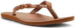Roxy Liza IV Flip Flop in Tan Combo at Nordstrom Rack, Size 11