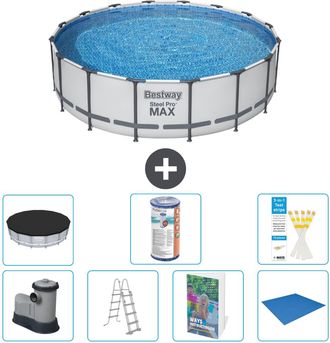 Bestway Piscina Bestway Steel Pro Max Redonda - 488x122 Cm - 8-piezas S594