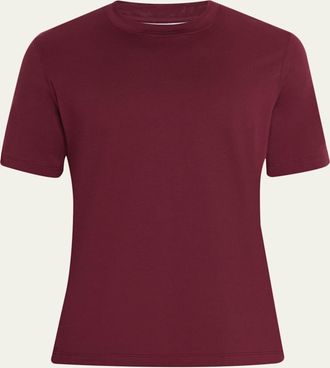 Brunello Cucinelli Mens Cotton Jersey Solid Crewneck T-Shirt