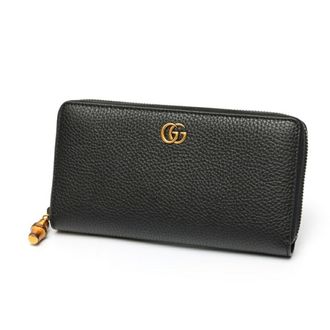 Gucci Black Leather Long Wallet (Bi-Fold) (Pre-Owned)