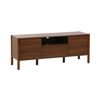 Sweeek Mueble tv con 2 puertas y 1 caj&oacute;n, 140cm, color nogal