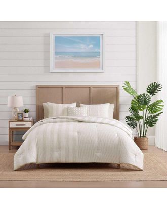 Tommy Bahama Weekend Stripe Washed Comforter Bonus Set