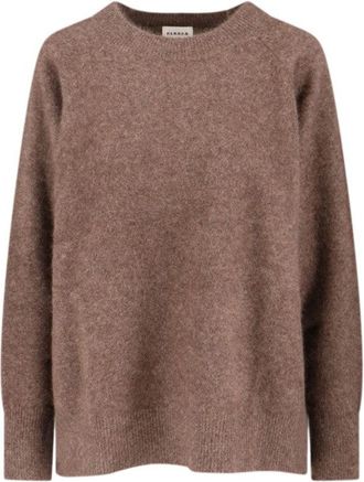 P.A.R.O.S.H. Relaxed Fit Brown Sweater With Ribbed Details