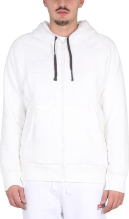 Diesel White Hooded Sweatshirt