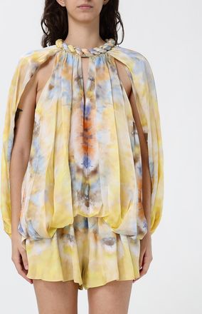Zimmermann Blusa Alchemy Twist Billow in seta