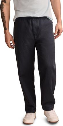 Lucky Brand Elastic Waist Linen & Cotton Pants in Parisian Nights at Nordstrom, Size Medium