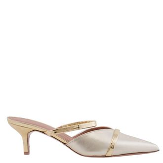 Malone Souliers Frankie 45 Leather Kitten Heels, Brand Size 35 ( US Size 5 )