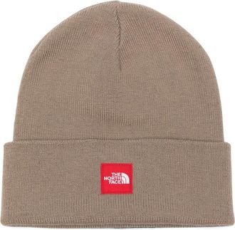 The North Face Logo-patch Ribbed-knit Beanie Hat