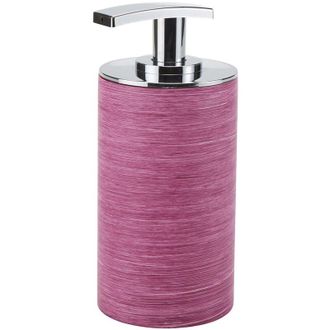 Gedy G-Sole Dosasapone bagno, Misure e peso: 15,7X7,2X7,5 CM & 0,295 KG, Dispenser sapone bagno in resina, Finitura viola, Design R&S Gedy, 2 anni di