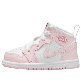 Nike Jordan (TD) Air Jordan 1 Mid Pink Foam Fire Red White DQ8425-608