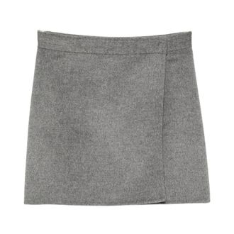 Semicouture Dames, Rokken, Grijs, Maat: XS Wol
