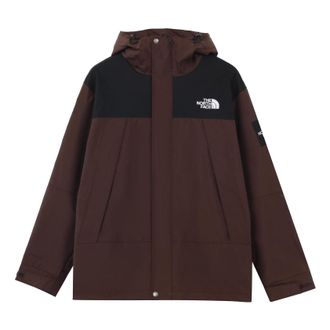 The North Face Logo Mountain Jacket Brown NI3BN62M