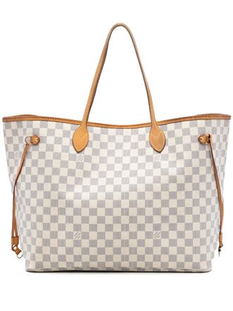Louis Vuitton Borsa tote Neverfull GM in tela Damier Azur 2011 - Bianco