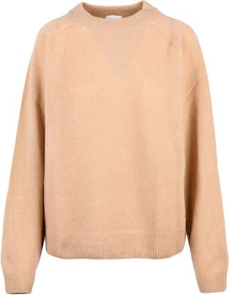 Alysi Truien & Vesten, Dames, Beige, M, Wol, Ronde hals trui