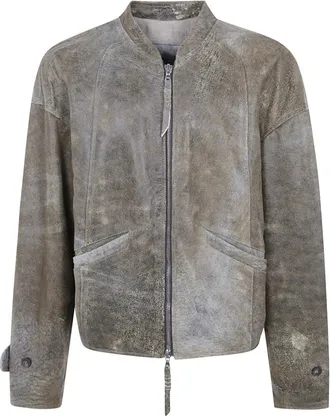 Ziggy Chen Chaqueta Bomber de Piel - Jackets - Hombre - Beige - S