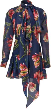 Carolina Herrera Abito con fiocco - Blu