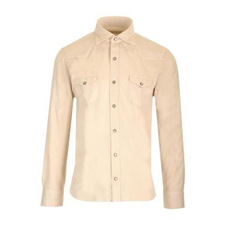Barba Dandy Shirt - Heren - Casual Overhemden - Beige - 3XL - Overhemden