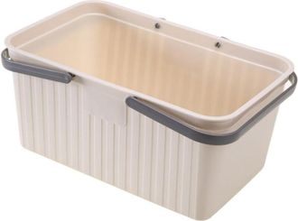 OEM Cesto De Almacenamiento - Con Tapa - Fondo Filtrante Y Ventilaci&oacute;n - Para Ba&ntilde;o Ducha Residencia Estudiantil - En Pp - 1 Unidad