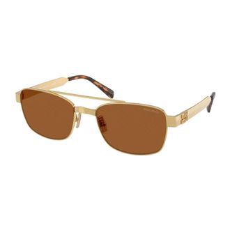 Miu Miu MU C52S Zonnebril - Dames - Accessoires - Geel - Maat: 56 MM
