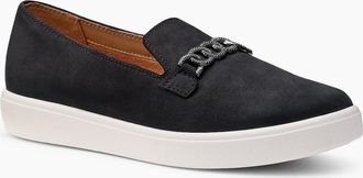 Hotter Womens Ashmore Womens Wide Fit Loafers - Black - Size: 6.5