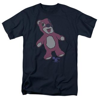 Popfunk Breaking Bad Tread Lightly Pink Bear Unisex T Shirt, Navy, Small